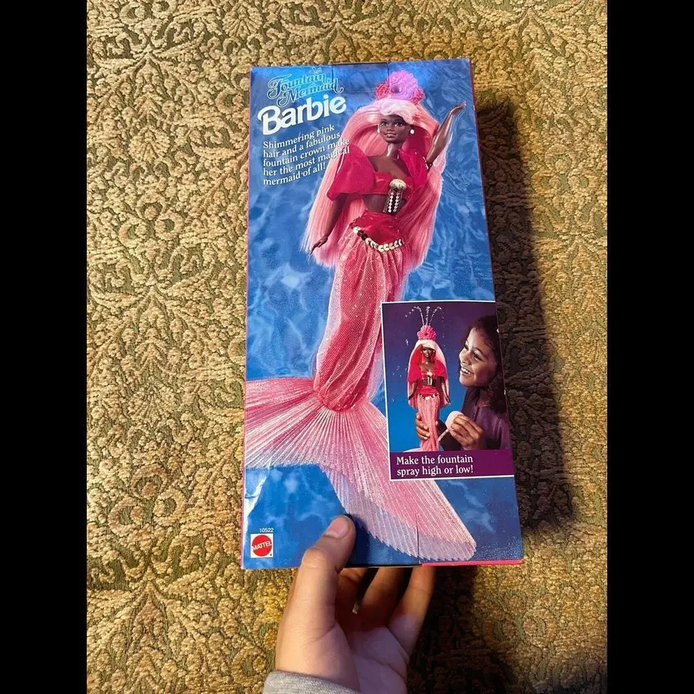 Fountain Mermaid Barbie Mattel‎ 10522 RARE AA w Long Pink Hair NRFB